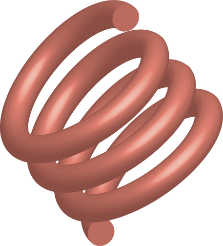 3D Coil Spring Illustration